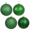 Vickerman 6" Green 4 Finish Ball Asst Drilled 4/Bg - N591504DA